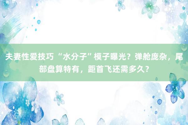 夫妻性爱技巧 “水分子”模子曝光？弹舱庞杂，尾部盘算特有，距首飞还需多久？