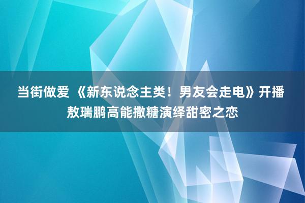 当街做爱 《新东说念主类！男友会走电》开播 敖瑞鹏高能撒糖演绎甜密之恋