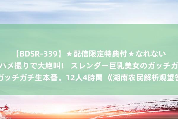 【BDSR-339】★配信限定特典付★なれない感じの新人ちゃんが初ハメ撮りで大絶叫！ スレンダー巨乳美女のガッチガチ生本番。12人4時間 《湖南农民解析观望答复》的蜿蜒问世