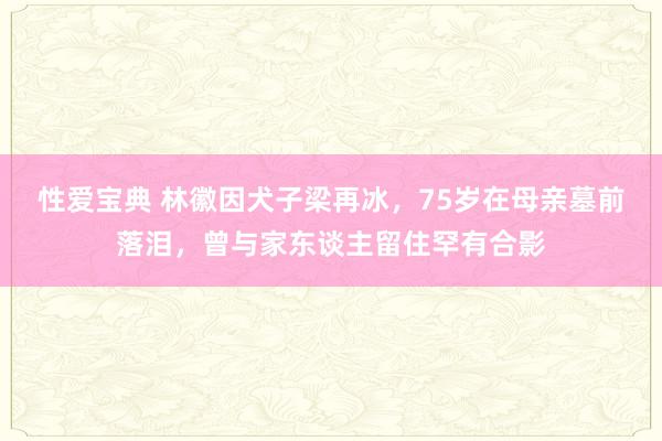 性爱宝典 林徽因犬子梁再冰，75岁在母亲墓前落泪，曾与家东谈主留住罕有合影