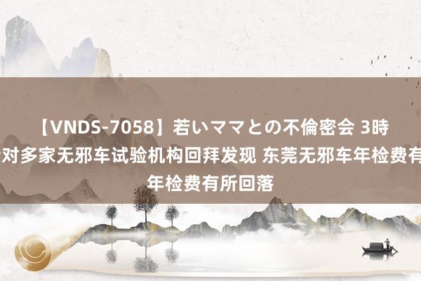 【VNDS-7058】若いママとの不倫密会 3時間 记者对多家无邪车试验机构回拜发现 东莞无邪车年检费有所回落