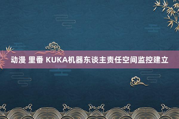 动漫 里番 KUKA机器东谈主责任空间监控建立